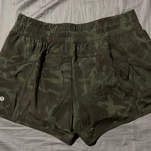 Lululemon shorts green camo